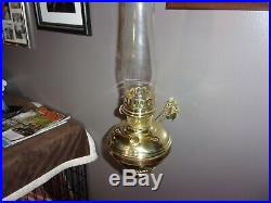 Aladdin Model # 11 Kerosene Lamp In Original Brass Condition