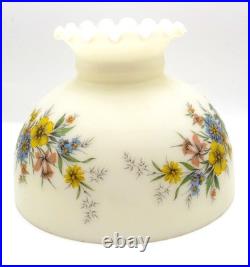 Aladdin Model 11 Oil Lamp Chicago Nickel + Floral Shade