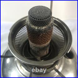 Aladdin Model 11 Oil Lamp with Chimney & Hand Painted Floral Glass Shade 1922-1928