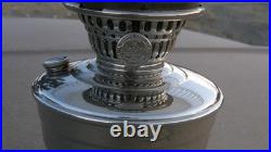 Aladdin Model 12, 4-post Hanging Oil Lamp, Shade, Chimney, And Burner Complete