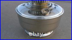 Aladdin Model 12, 4-post Hanging Oil Lamp, Shade, Chimney, And Burner Complete