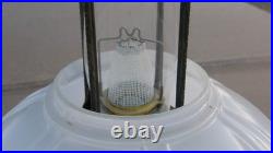 Aladdin Model 12, 4-post Hanging Oil Lamp, Shade, Chimney, And Burner Complete