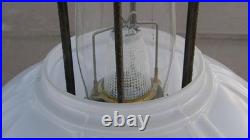 Aladdin Model 12, 4-post Hanging Oil Lamp, Shade, Chimney, And Burner Complete