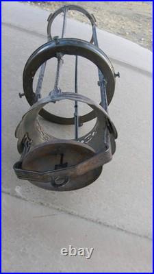 Aladdin Model 12, 4-post Hanging Oil Lamp, Shade, Chimney, And Burner Complete
