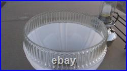 Aladdin Model 12, 4-post Hanging Oil Lamp, Shade, Chimney, And Burner Complete