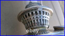 Aladdin Model 12, 4-post Hanging Oil Lamp, Shade, Chimney, And Burner Complete