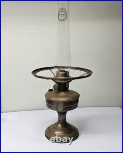 Aladdin Model 12 Brass Straight-sided Lamp 10 Shade Ring Lox-on Aladdin Chimney