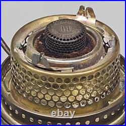 Aladdin Model 12 Brass Straight-sided Lamp 10 Shade Ring Lox-on Aladdin Chimney
