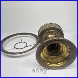 Aladdin Model 12 Brass Straight-sided Lamp 10 Shade Ring Lox-on Aladdin Chimney