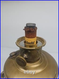 Aladdin Model 12 Brass Straight-sided Lamp 10 Shade Ring Lox-on Aladdin Chimney