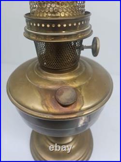 Aladdin Model 12 Brass Straight-sided Lamp 10 Shade Ring Lox-on Aladdin Chimney