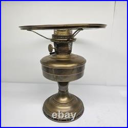 Aladdin Model 12 Brass Straight-sided Lamp 10 Shade Ring Lox-on Aladdin Chimney