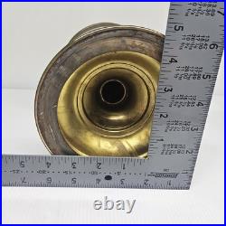 Aladdin Model 12 Brass Straight-sided Lamp 10 Shade Ring Lox-on Aladdin Chimney