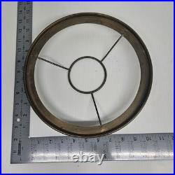 Aladdin Model 12 Brass Straight-sided Lamp 10 Shade Ring Lox-on Aladdin Chimney