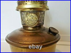 Aladdin Model 12 Brass drop in font & burner kerosene oil Lamp old part antique