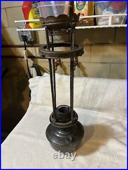 Aladdin Model 12 Four 4 Post Hanging Lamp Parts Bronzed Mostly Complete As Is