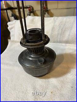 Aladdin Model 12 Four 4 Post Hanging Lamp Parts Bronzed Mostly Complete As Is