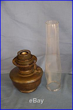 Aladdin Model 12 Hanging Kerosene Lamp Four Post Frame 616-S Glass Shade Chimney