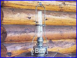 Aladdin Model 12 Hanging Kerosene Lamp with Lox-On Chimney and Ceiling Hanger