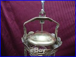 Aladdin Model 12 Hanging Lamp in Excellent Condition with Pyrex Chimney