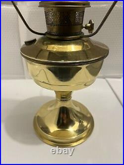 Aladdin Model 23 Brass Kerosene Oil Lamp Twist Lock Chimney