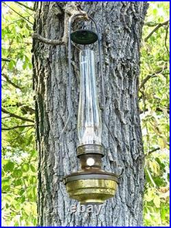 Aladdin Model 23 Gunsmith Brass Hanging Oil Lamp Antique Lighting Vintage Tool