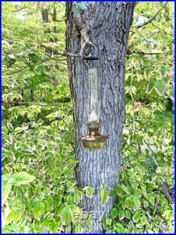 Aladdin Model 23 Gunsmith Brass Hanging Oil Lamp Antique Lighting Vintage Tool