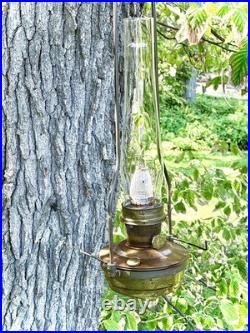 Aladdin Model 23 Gunsmith Brass Hanging Oil Lamp Antique Lighting Vintage Tool