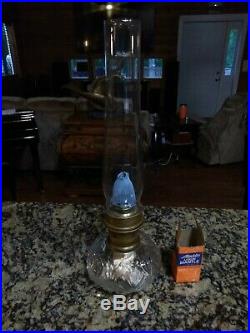 Aladdin Model 23 Kerosene Oil Lamp Shell Glass & Chimney