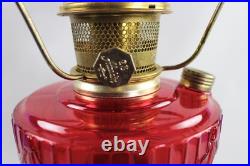 Aladdin Model 23 Ruby Red Short Lincoln Drape Kerosene Lamp 12 1/2 Tall 1979 Aladdin Model 23 Ruby Red Short Lincoln Drape Kerosene Lamp 12 1/2 Tall 1979