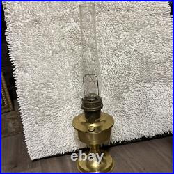 Aladdin Model 23 Table Oil Lamp, Solid Brass Indoor Lighting Fuel Lamp Vintage