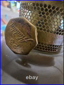 Aladdin Model 23 Vintage Oil Lamp Brass, Kerosene, Instant Light Burner