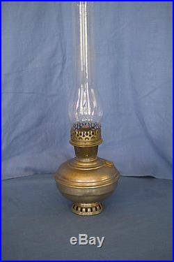 Aladdin Model 6 Hanging Kerosene Lamp Hanging Frame 215 Glass Shade 1908 Chimney