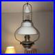 Aladdin Model 6 Vintage Hanging Oil Lamp Model B Burner Milk Glass Smoke Bell