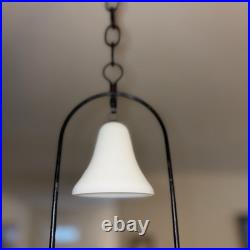 Aladdin Model 6 Vintage Hanging Oil Lamp Model B Burner Milk Glass Smoke Bell
