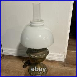 Aladdin Model 7 Kerosene Brass Table Lamp with Original Tripod