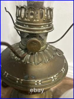 Aladdin Model 7 Kerosene Brass Table Lamp with Original Tripod