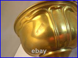 Aladdin Model # 8 Burner Brass Oil Lamp # 11 Flame Spreader & Green Glass Shade