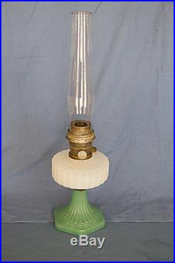 Aladdin Model B-125 Green White Moonstone Corinthian Kerosene Lamp Burner