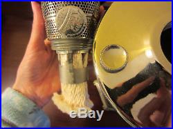 Aladdin Model B-133 SILVER Color ORIENTALE Kerosene Oil Lamp & Burner Nice
