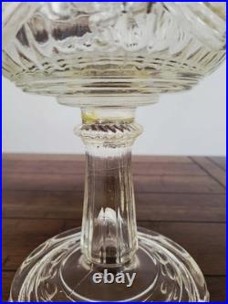 Aladdin Model B-74 Clear Tall Lincoln Drape Oil Lamp Reproduction
