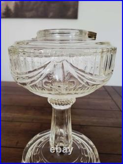 Aladdin Model B-74 Clear Tall Lincoln Drape Oil Lamp Reproduction