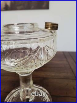 Aladdin Model B-74 Clear Tall Lincoln Drape Oil Lamp Reproduction