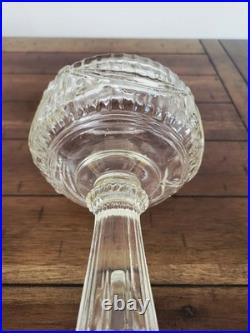 Aladdin Model B-74 Clear Tall Lincoln Drape Oil Lamp Reproduction