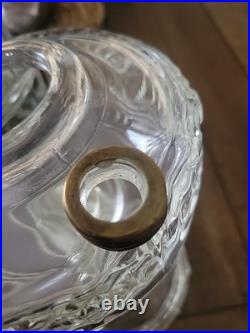 Aladdin Model B-74 Clear Tall Lincoln Drape Oil Lamp Reproduction