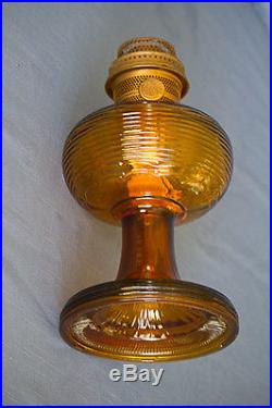 Aladdin Model B-82D Dark Amber Crystal Beehive Kerosene Lamp Burner