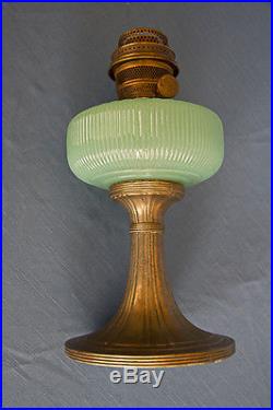 Aladdin Model B-97 Green Moonstone Queen Kerosene Lamp Burner and Chimney