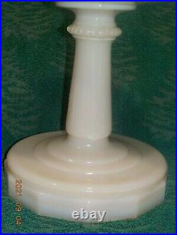 Aladdin Model B Alacite Lincoln Drape Milk Glass Kerosene Oil Lamp 13 Vintage