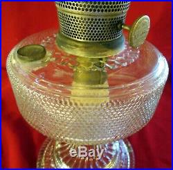 Aladdin Model B Clear Glass Kerosene Oil Lamp Burner Chimney & Mantel