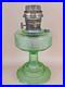 Aladdin Model B Colonial Oil Lamp Green Crystal with Original Nu-Type Burner